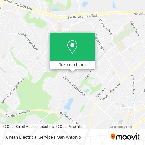 X Man Electrical Services map