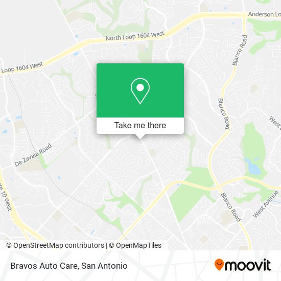 Mapa de Bravos Auto Care