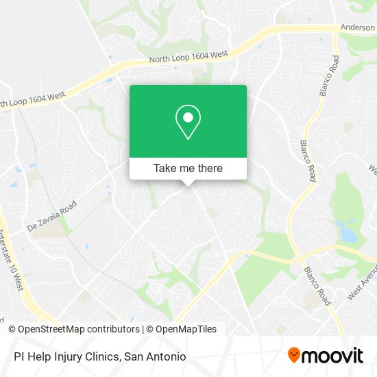 PI Help Injury Clinics map