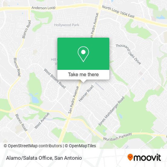 Alamo/Salata Office map