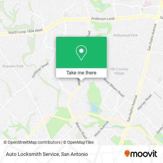 Mapa de Auto Locksmith Service