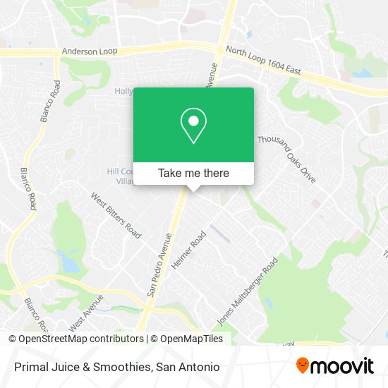 Primal Juice & Smoothies map