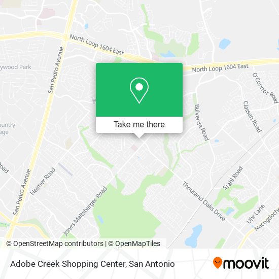 Adobe Creek Shopping Center map