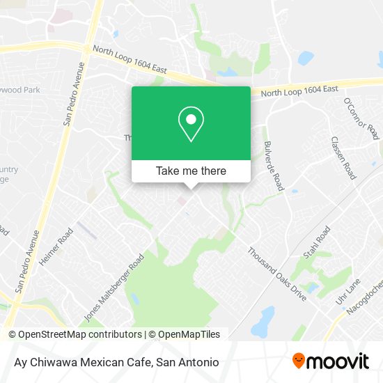 Mapa de Ay Chiwawa Mexican Cafe