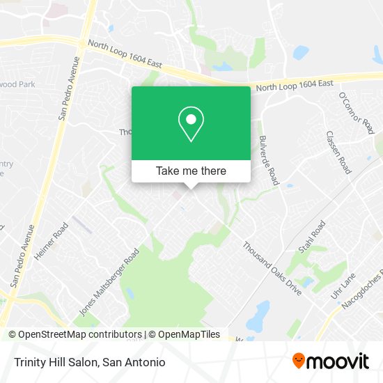 Trinity Hill Salon map