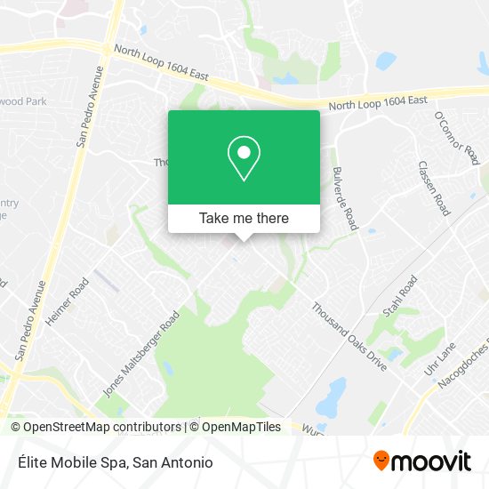Élite Mobile Spa map