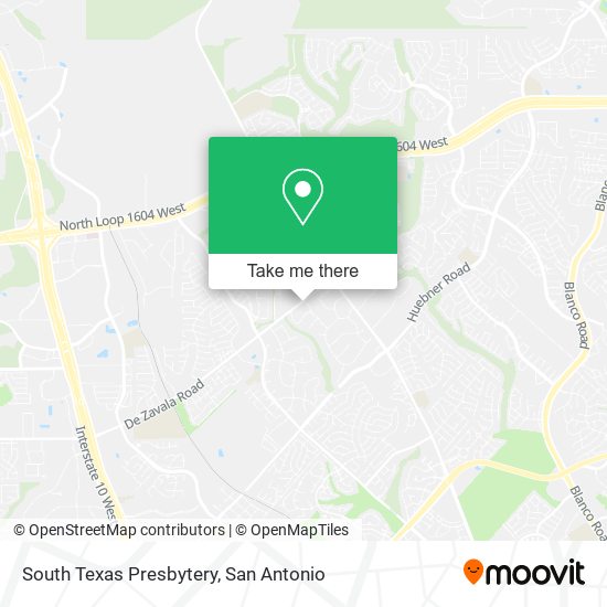 South Texas Presbytery map