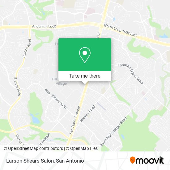 Larson Shears Salon map