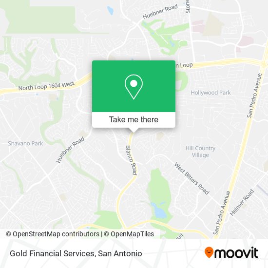 Mapa de Gold Financial Services