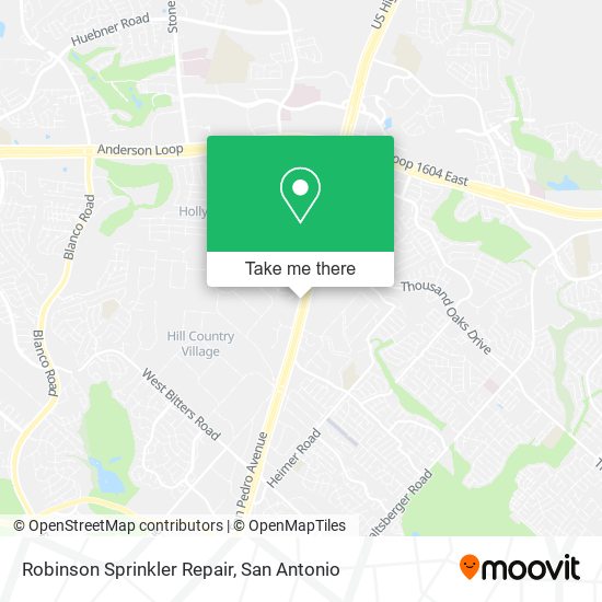 Mapa de Robinson Sprinkler Repair