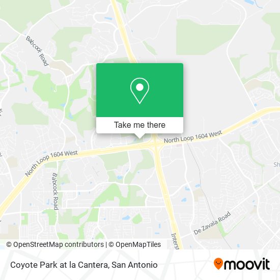 Mapa de Coyote Park at la Cantera