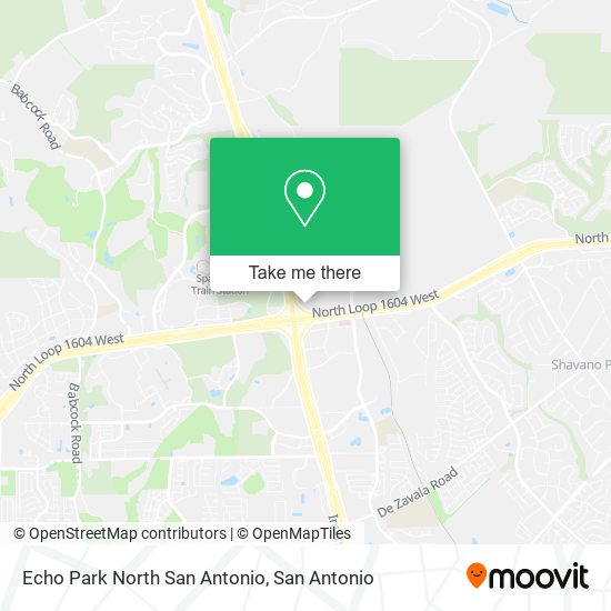 Mapa de Echo Park North San Antonio