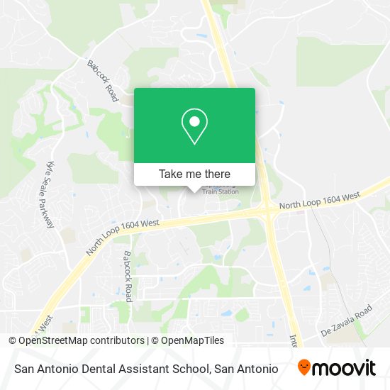 San Antonio Dental Assistant School map