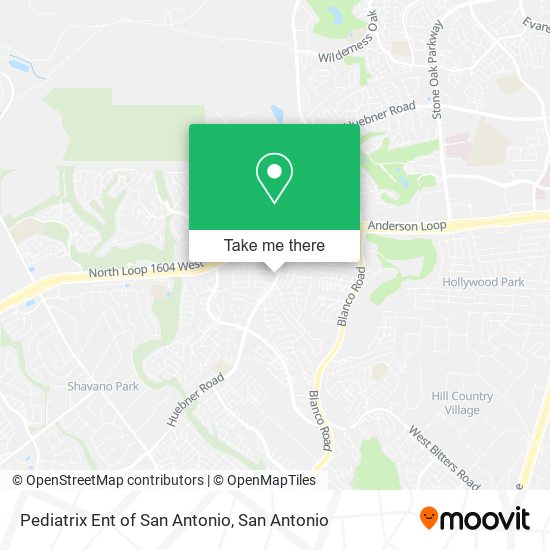 Pediatrix Ent of San Antonio map