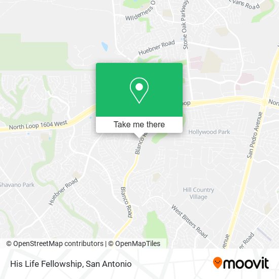 His Life Fellowship map