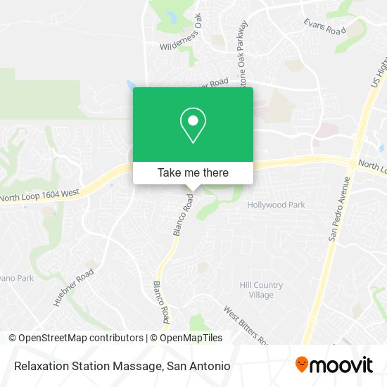 Relaxation Station Massage map