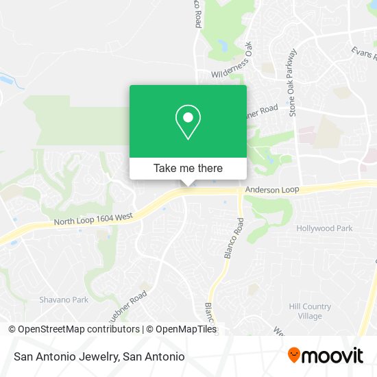 San Antonio Jewelry map