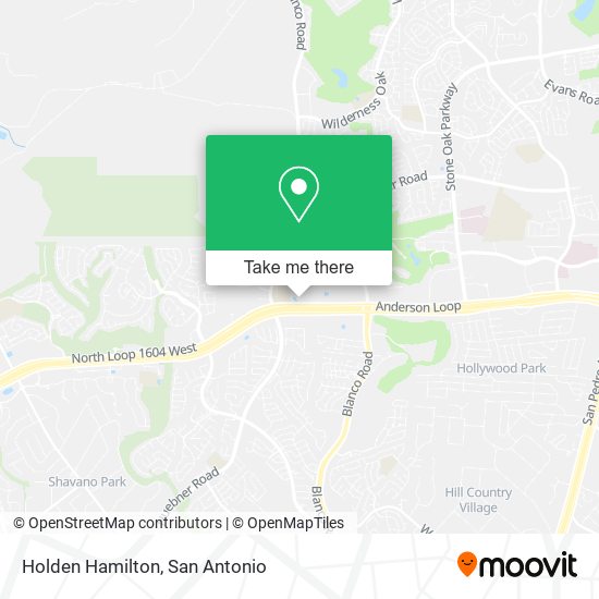 Mapa de Holden Hamilton
