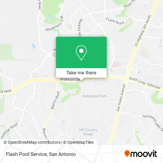 Mapa de Flash Pool Service