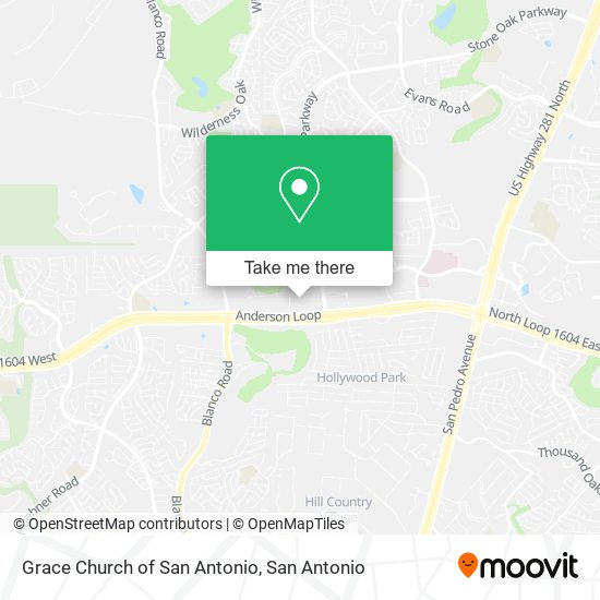 Mapa de Grace Church of San Antonio