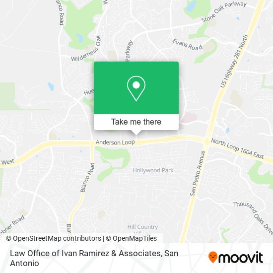 Mapa de Law Office of Ivan Ramirez & Associates