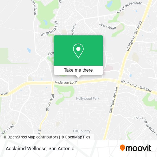 Mapa de Acclaimd Wellness