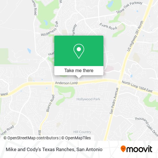 Mike and Cody's Texas Ranches map
