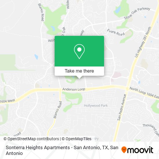 Sonterra Heights Apartments - San Antonio, TX map