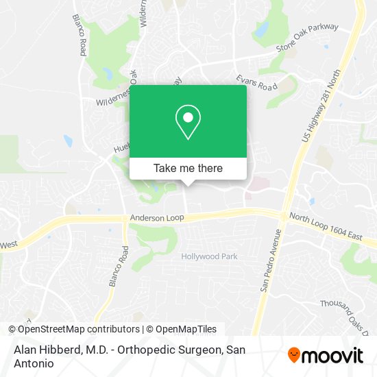 Alan Hibberd, M.D. - Orthopedic Surgeon map