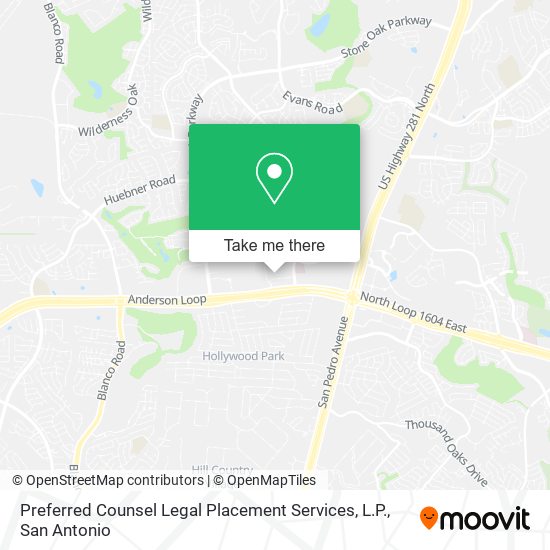 Mapa de Preferred Counsel Legal Placement Services, L.P.