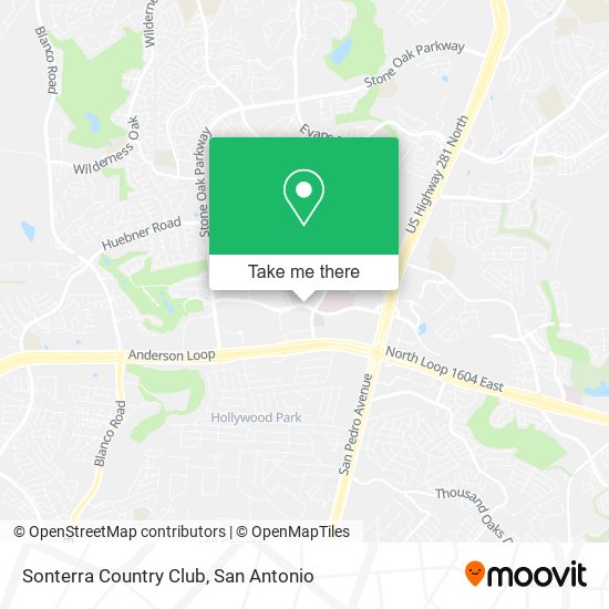 Sonterra Country Club map