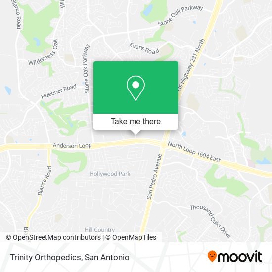 Trinity Orthopedics map