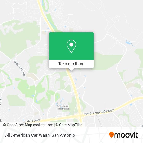 Mapa de All American Car Wash
