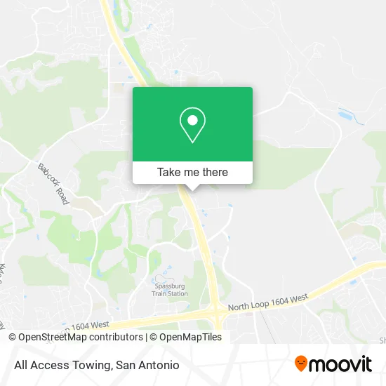 All Access Towing map