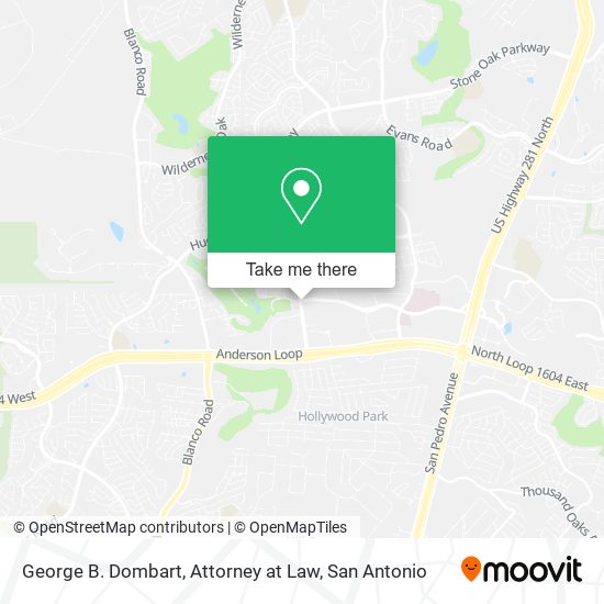 George B. Dombart, Attorney at Law map