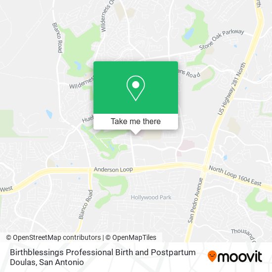 Birthblessings Professional Birth and Postpartum Doulas map
