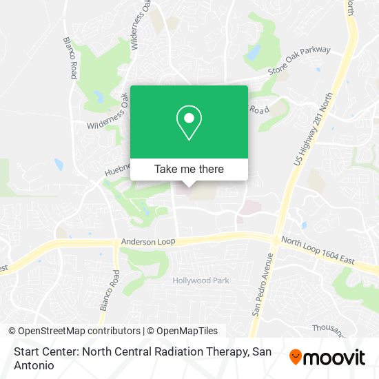 Start Center: North Central Radiation Therapy map