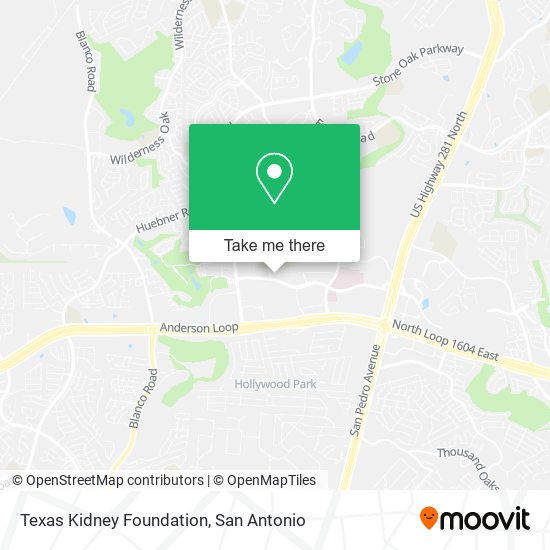 Texas Kidney Foundation map