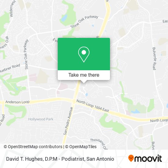 David T. Hughes, D.P.M - Podiatrist map