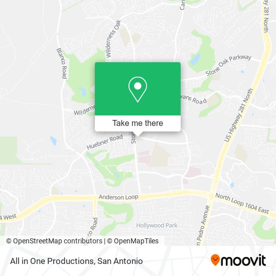 Mapa de All in One Productions