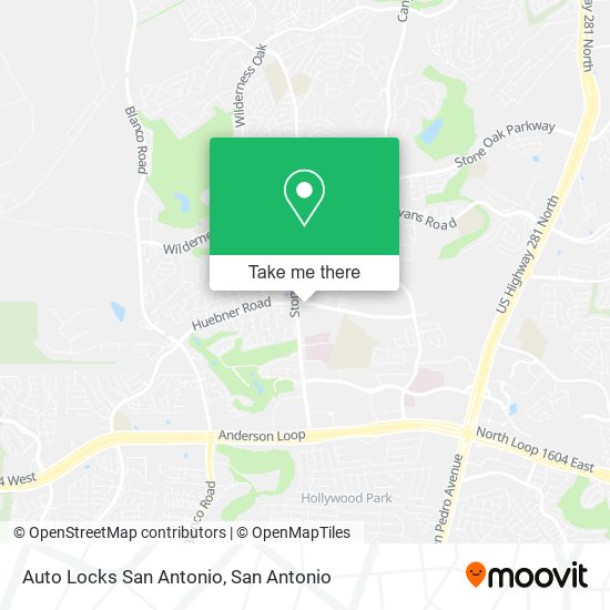 Auto Locks San Antonio map