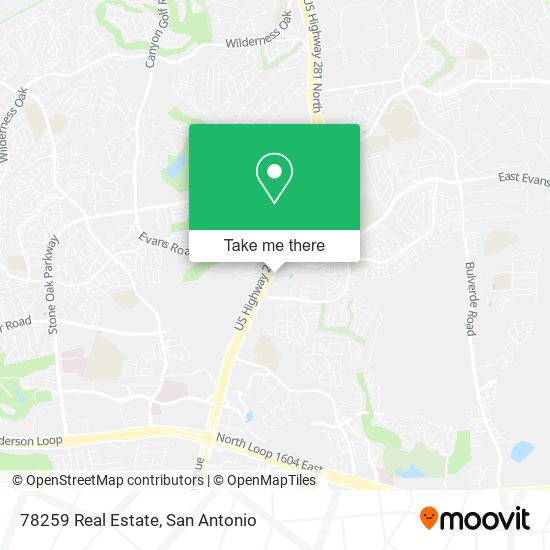 78259 Real Estate map
