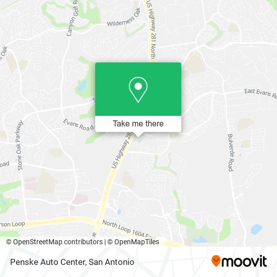 Mapa de Penske Auto Center