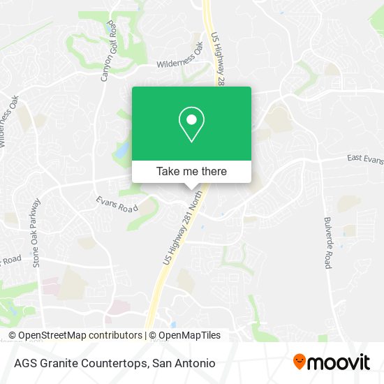 Mapa de AGS Granite Countertops
