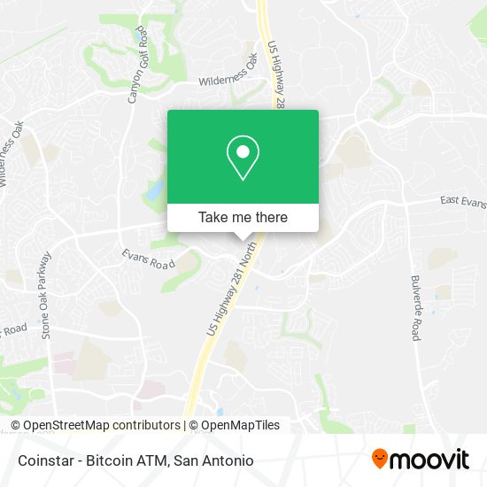 Mapa de Coinstar - Bitcoin ATM