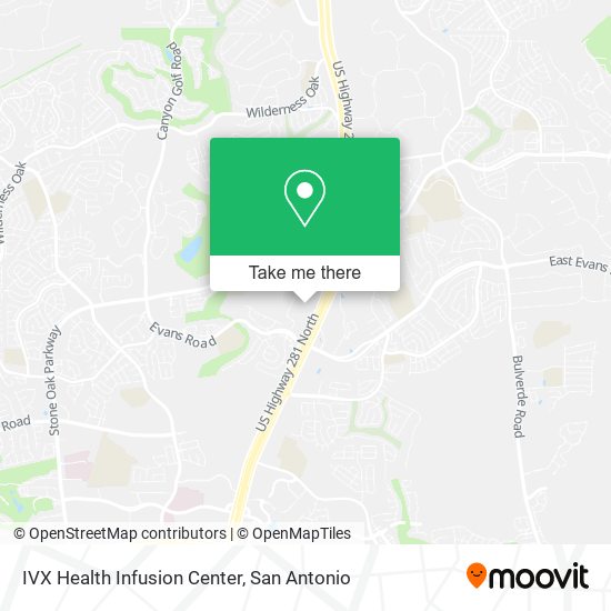 IVX Health Infusion Center map