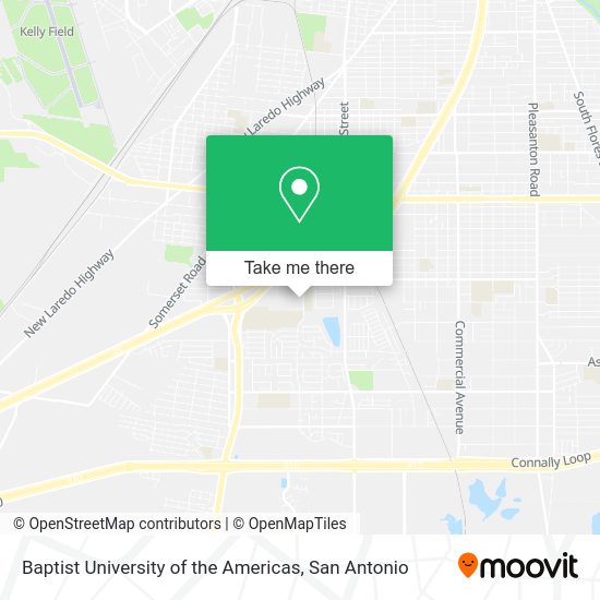 Baptist University of the Americas map