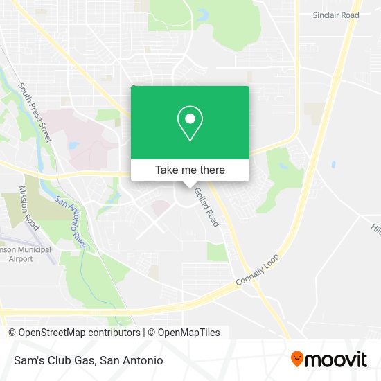 Sam's Club Gas map