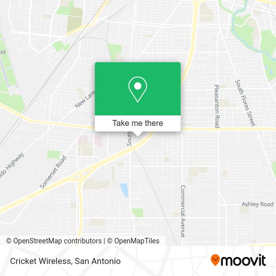 Mapa de Cricket Wireless