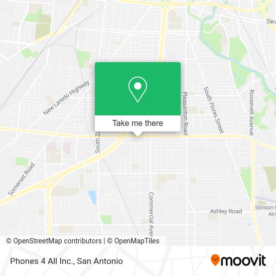 Mapa de Phones 4 All Inc.